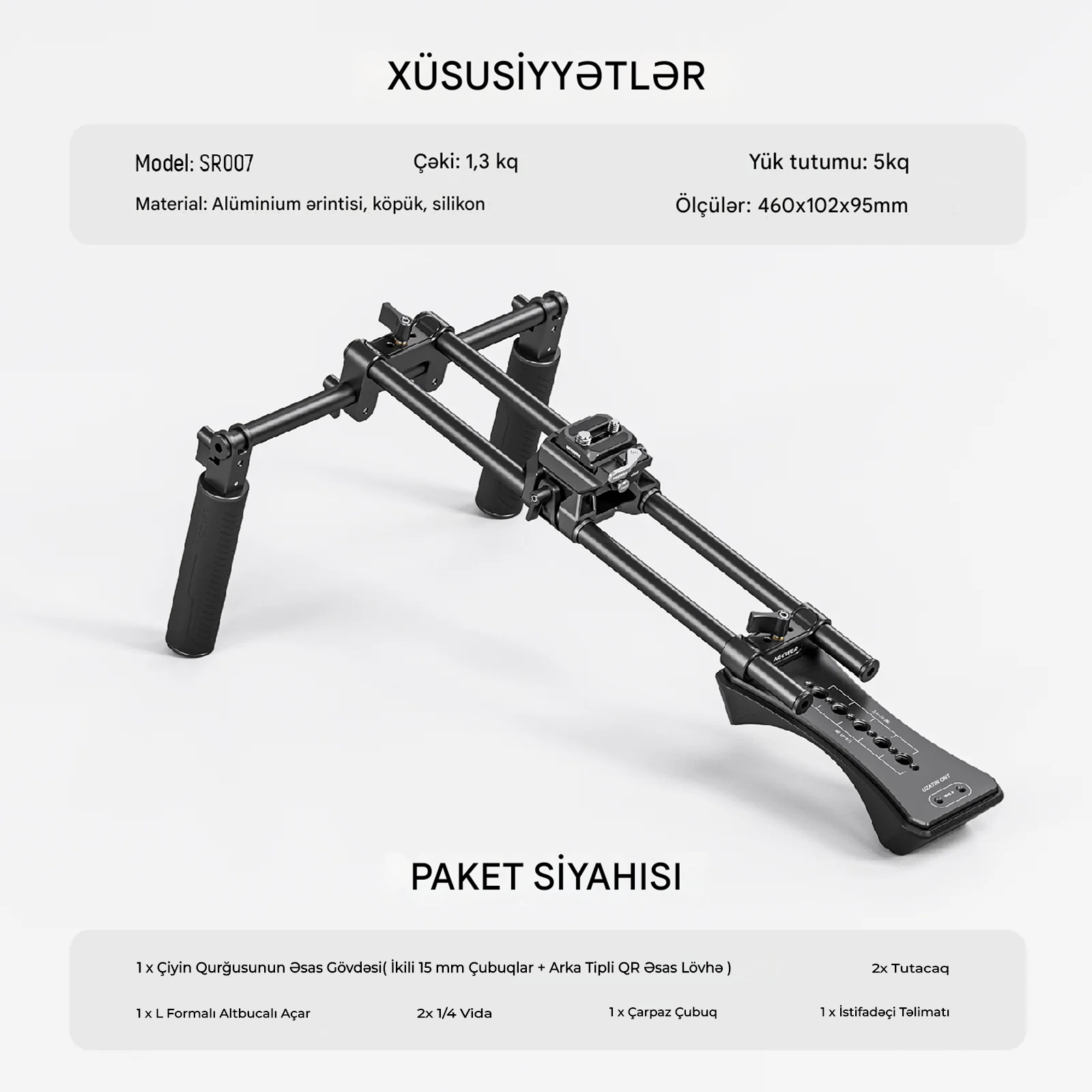 NEEWER SR007 Universal Çiyin Qurğu Dəsti