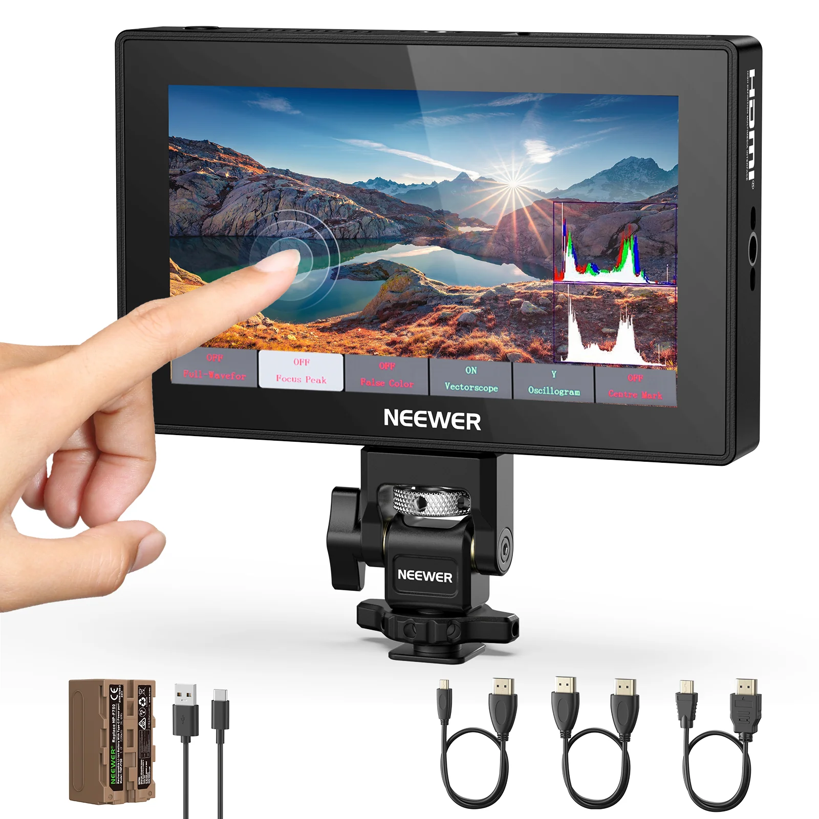NEEWER F500 PRO 5.5 Sensorlu Kamera Monitor