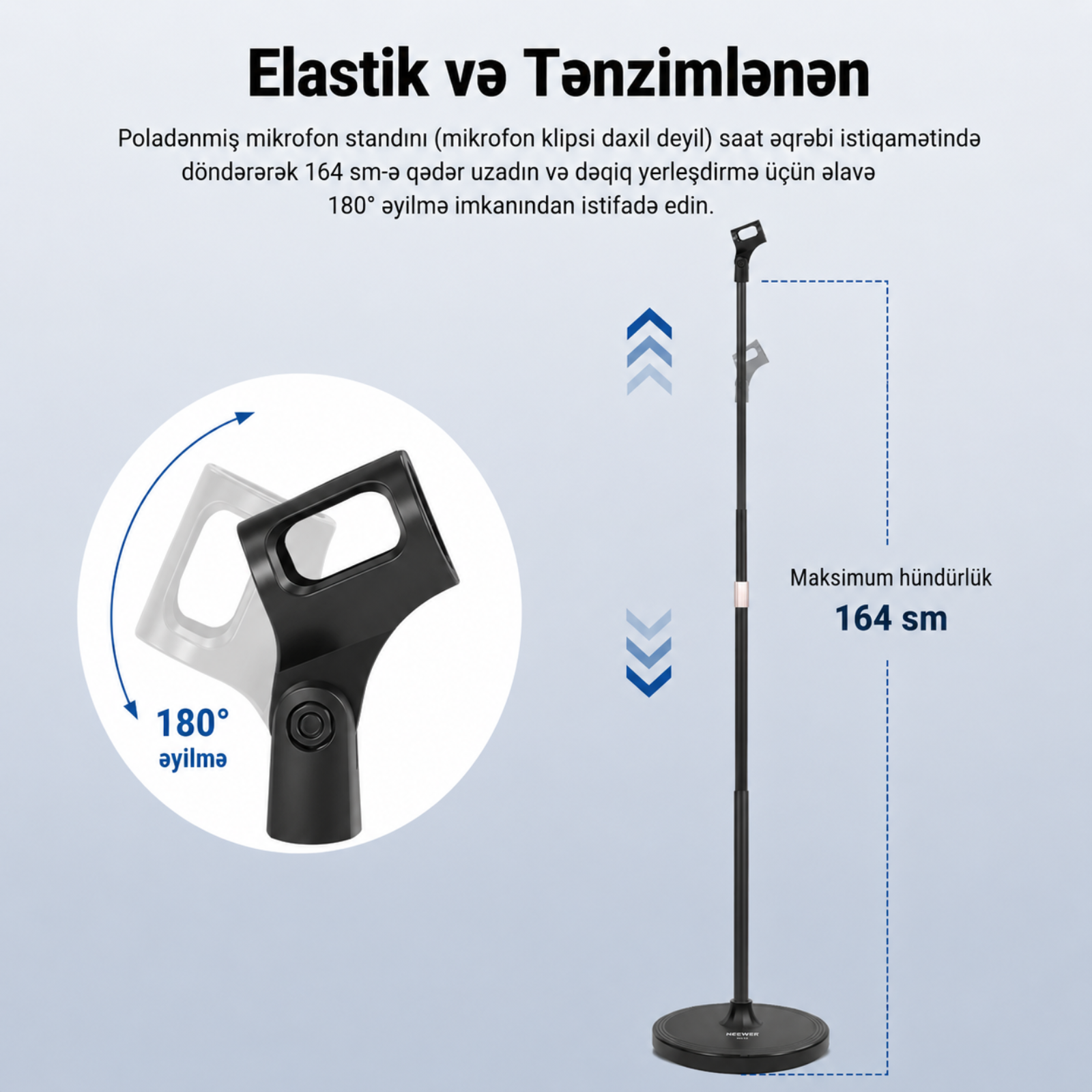 Neewer MS045 Döşəmə üçün Mikrofon Dayağı