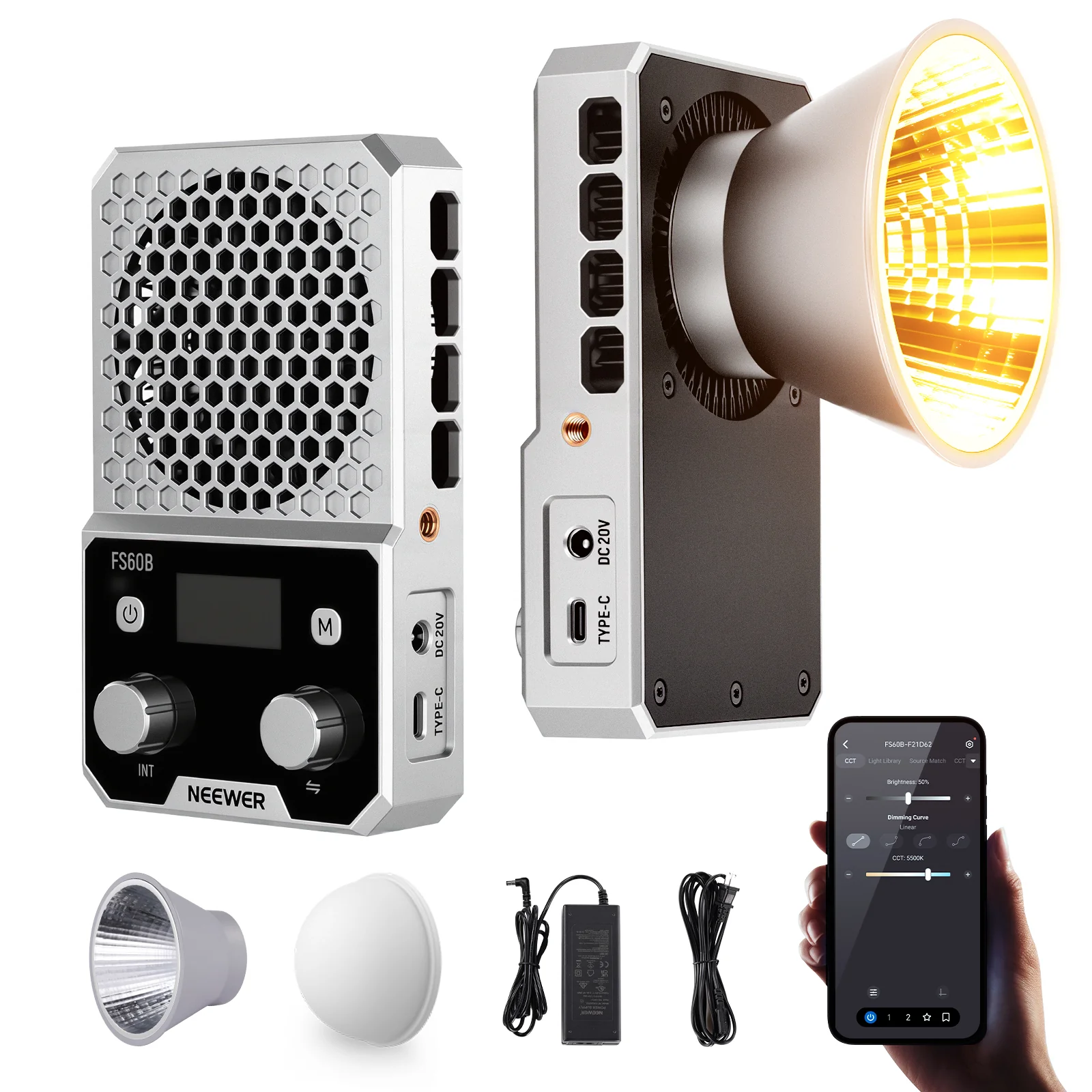 Neewer FS60B 60W Kompakt Daimi İşıq