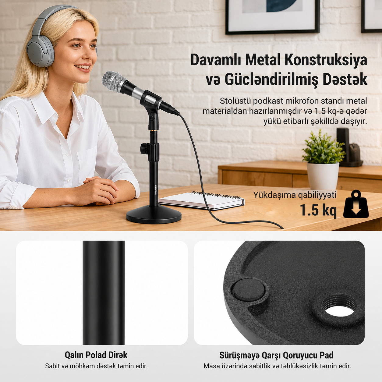 Neewer MS015 Stolüstü Mikrofon Dayağı