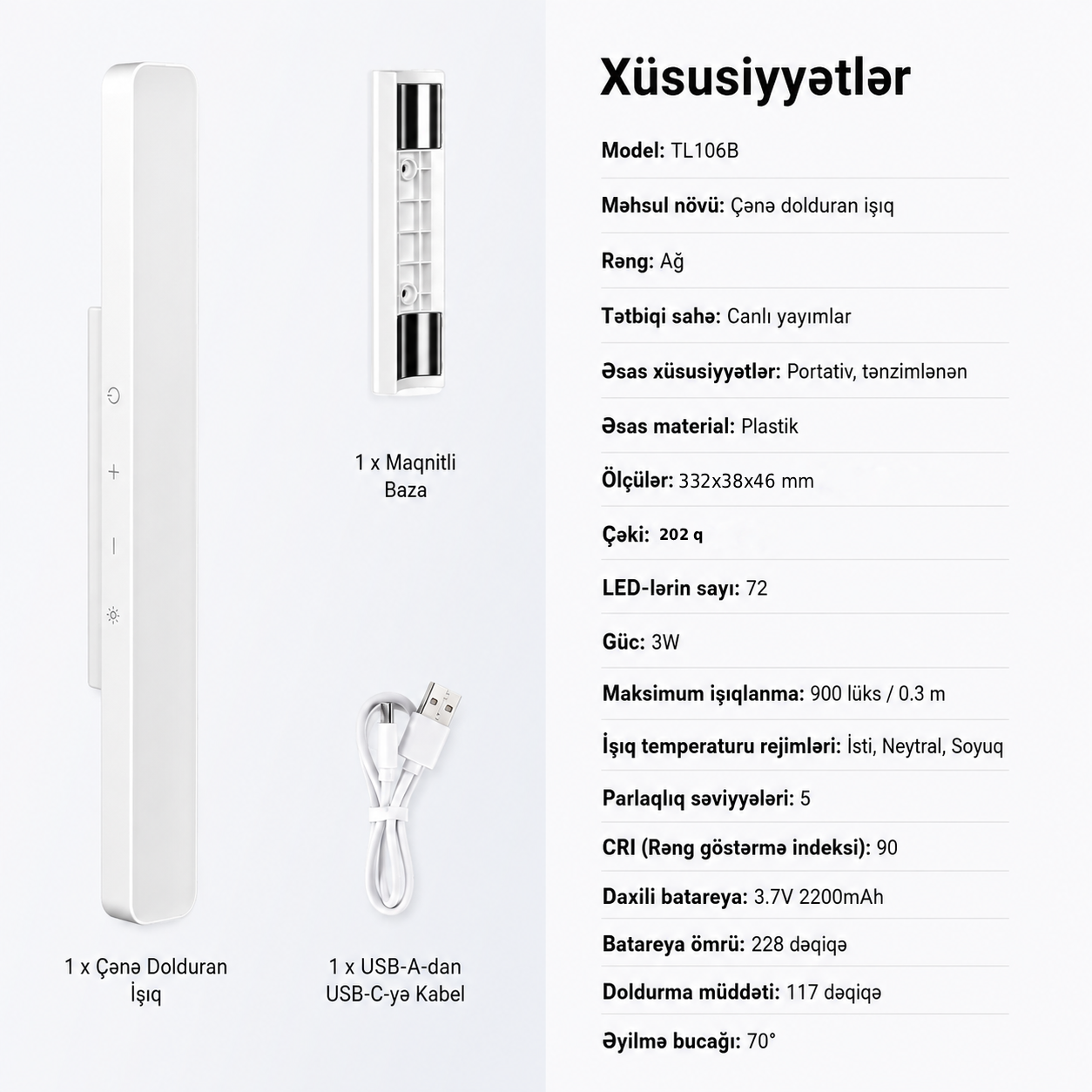 Neewer TL106B Yumşaq Led İşıq