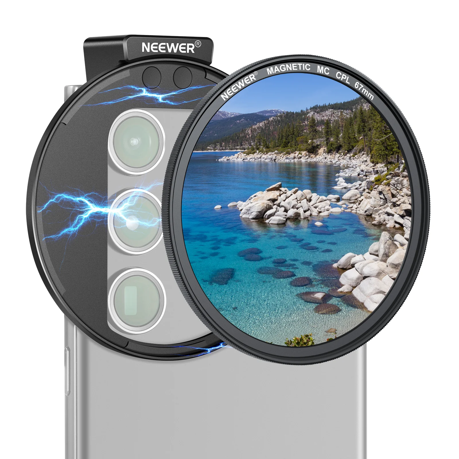Neewer 67 mm Maqnitli CPL Telefon Filteri