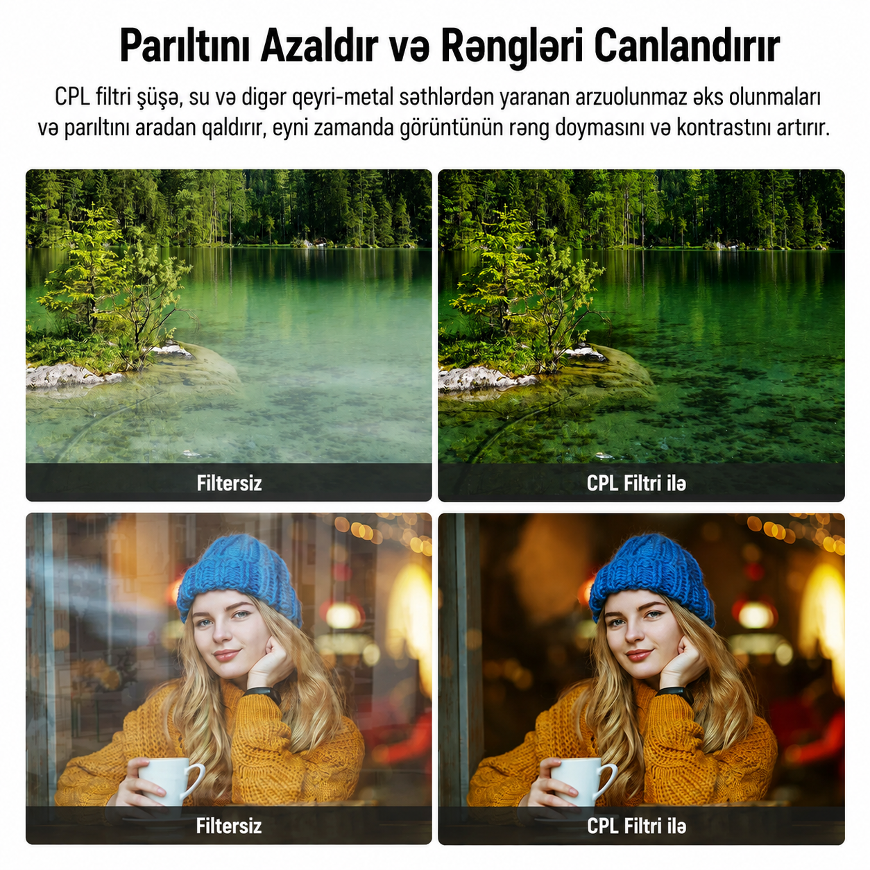 Neewer 67 mm Maqnitli CPL Telefon Filteri