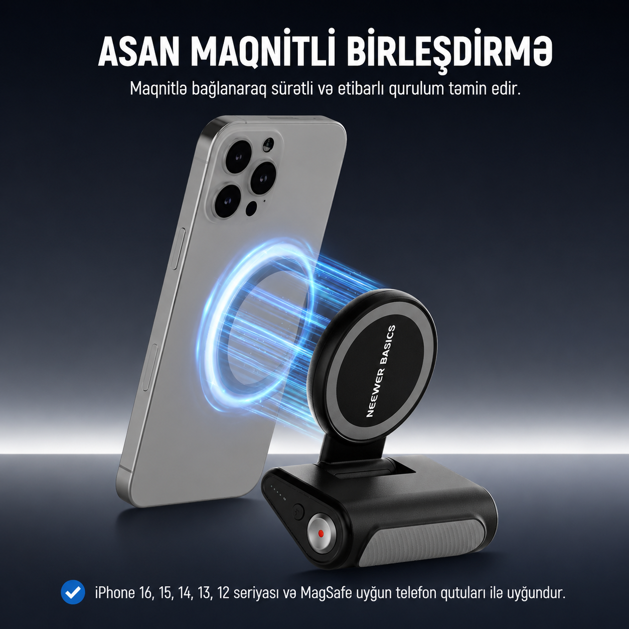Neewer WS-25001 Maqnitli Telefon Kamera Tutacağı