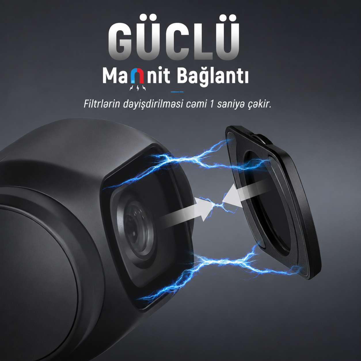 Neewer FL-P6 Pocket 3 / Pocket 4 / üçün Maqnitli ND/CPL/UV Filter Dəsti