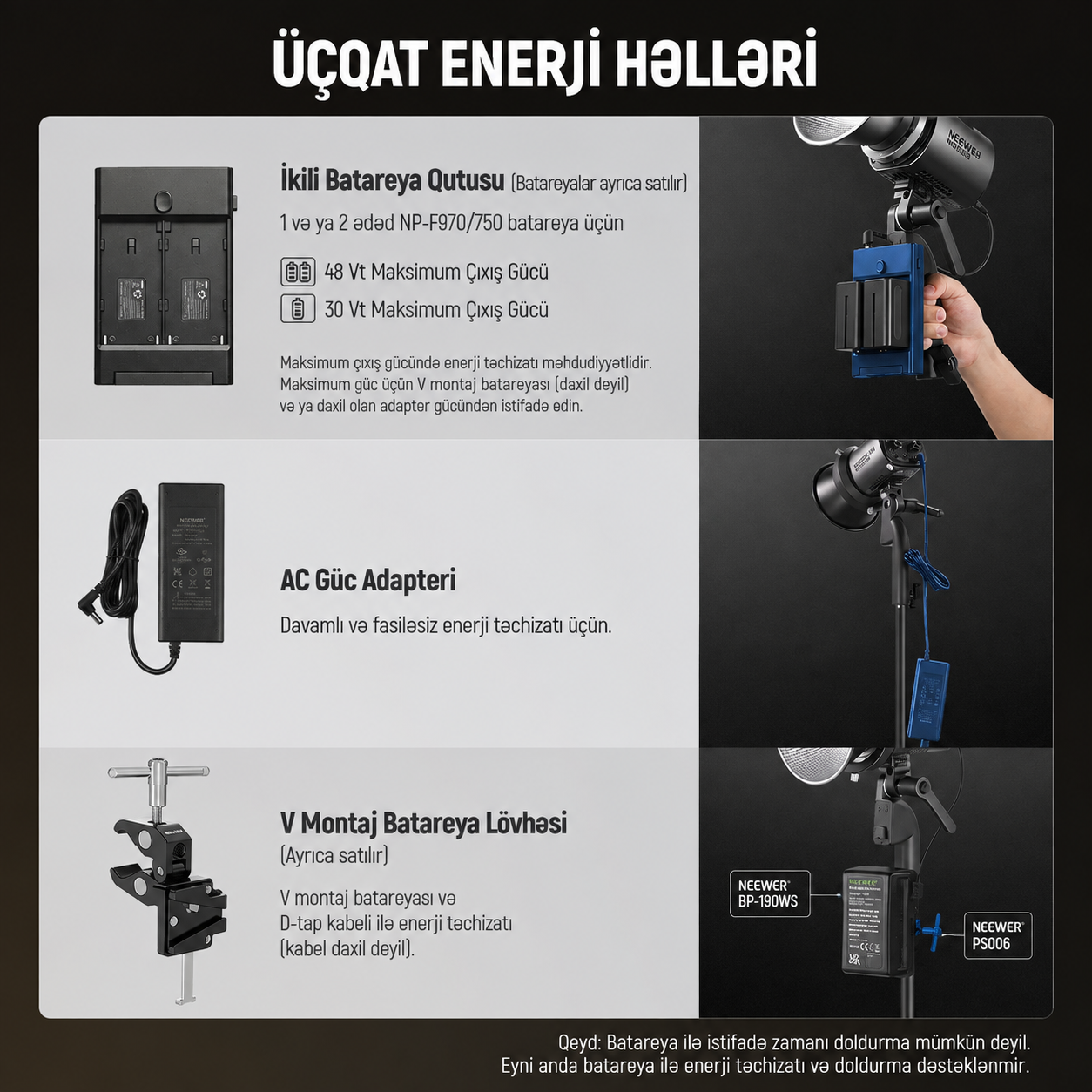 Neewer MS60B İki Daimi İşıq