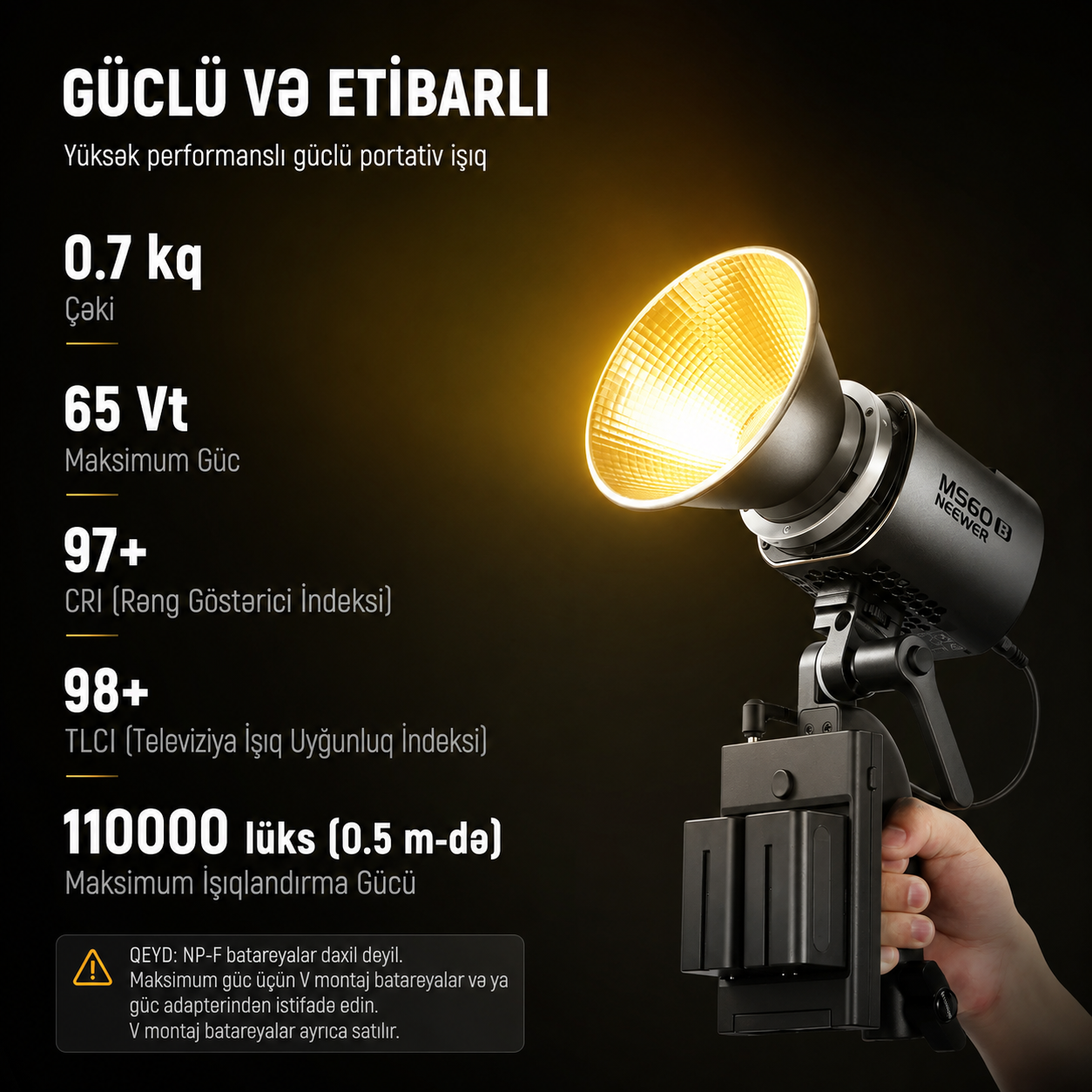 Neewer MS60B İki Daimi İşıq