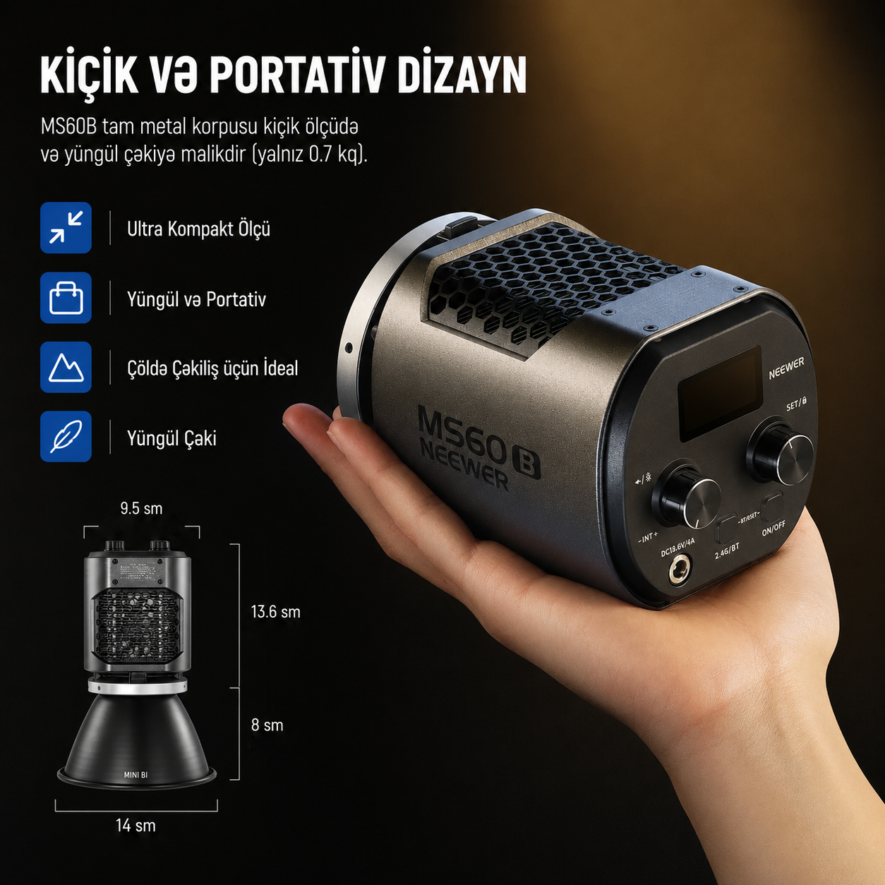 Neewer MS60B İki Daimi İşıq