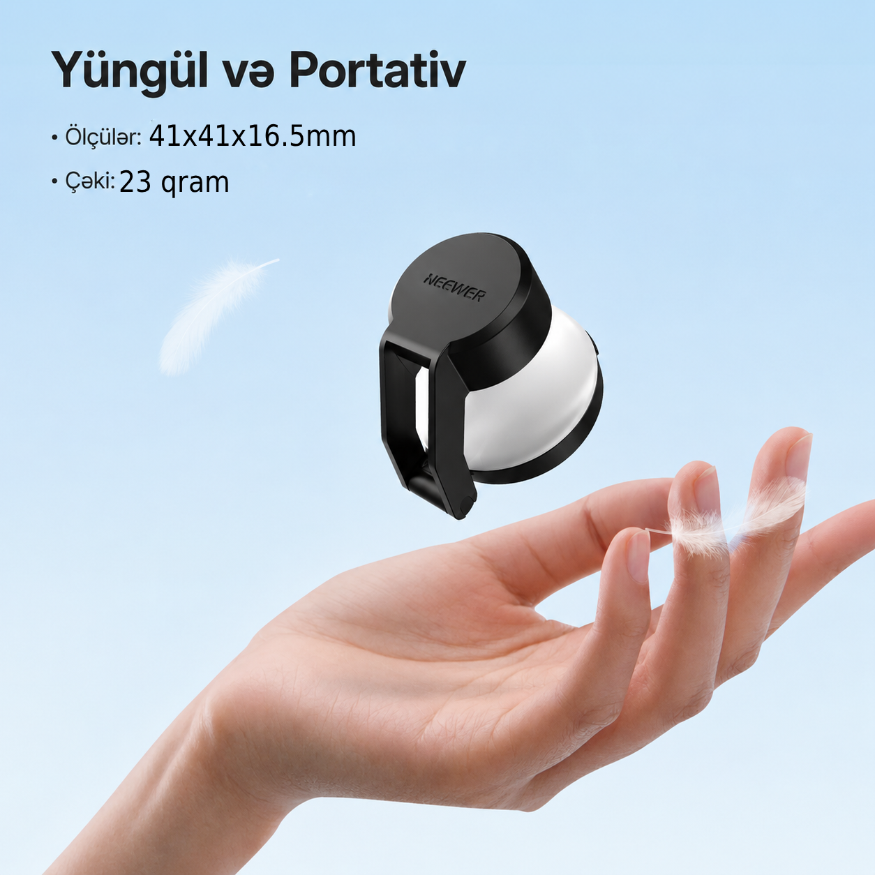 Neewer M29 DJI OSMO Pocket 4 üçün Mini Led İşıq