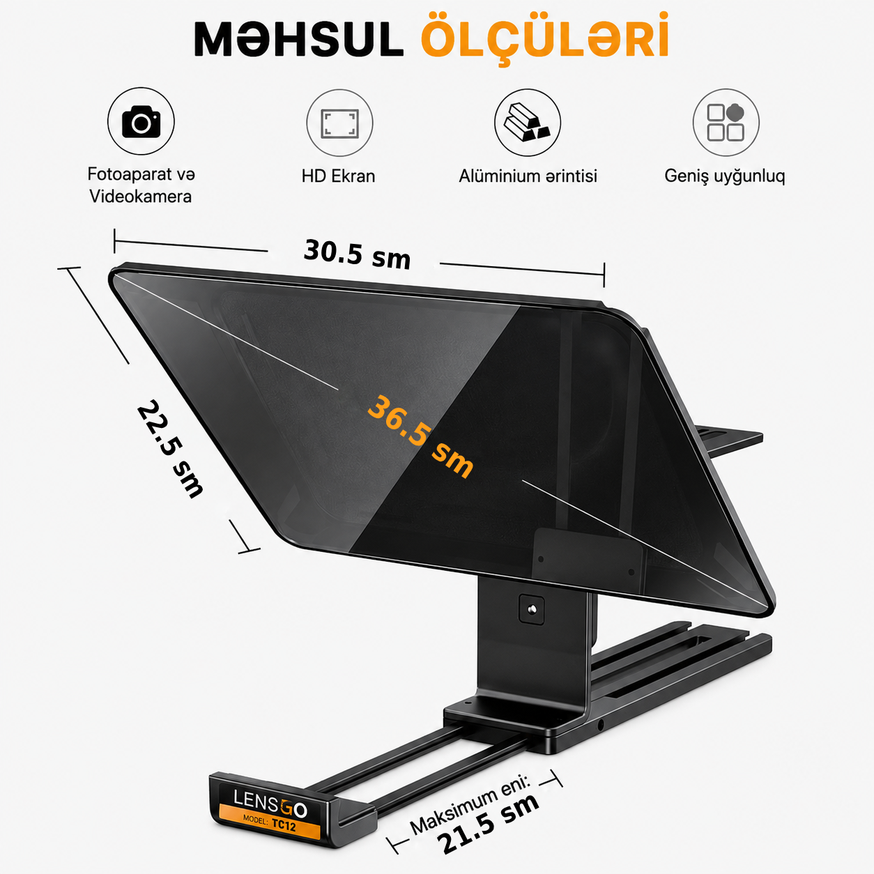 Lensgo TC12 Teleprompter