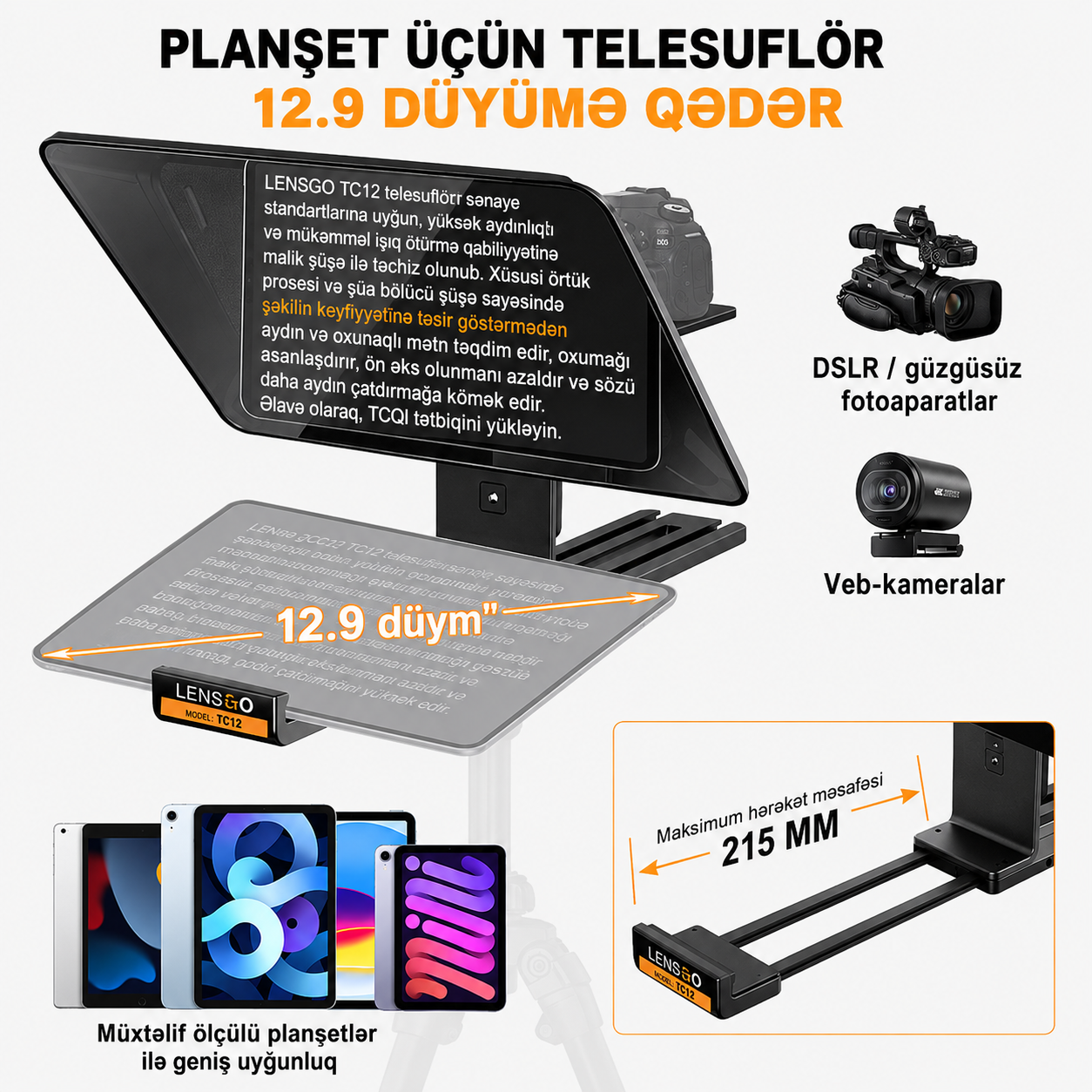 Lensgo TC12 Teleprompter